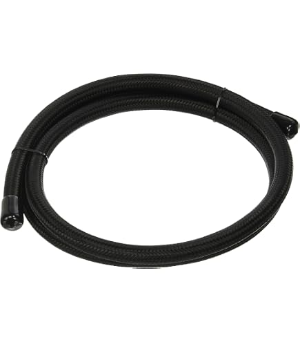 20AN / 20AN Black Nylon Braided Flex Hose / Line, 5ft Roll
