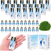 JiaUfmi 20 Sets Little Virgin Mary Figurines Religious Christian Sunday School Gifts Bulk Mini Virgin Mary Doll to Hide and Seek Bible Verse Church Baptism Gift Sunday School Party Favor