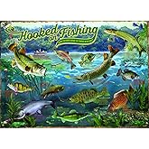 Cobble Hill 1000 Piece Puzzle - Hooked on Fishing - Sample Poster Included