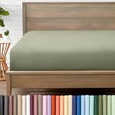 Bare Home Twin Fitted Sheet - 1800 Ultra-Soft (Twin, Sage) | Deep Pockets 6 to 15 Inches, Premium 1800, Breathable, Hypoallergenic, Hotel Luxury, Easy Fit, Soft, All-Season