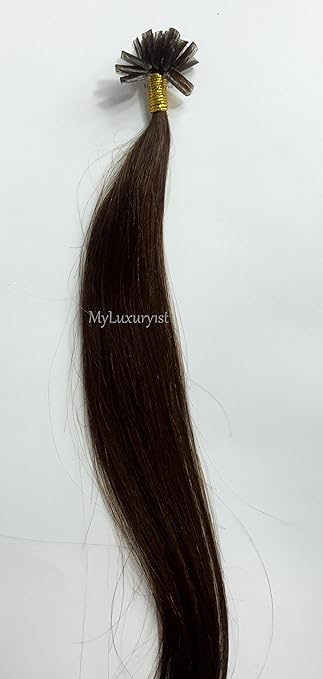 Amazon Com 1 Bundle 20 Pieces Strands Medium Brown Remy Human