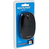 Multilaser MO251 - Mouse Sem Fio 2.4 Ghz 1200 DPI Usb, Preto, normal