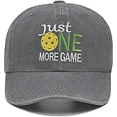 Pickleball Hat with Gift Box - Pickleball Gifts for Men Women - Washed Adjustable Embroidered Baseball Cap