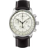 Zeppelin Uhr 100 Jahre Chronograph Alarm Leuchtblatt 8680