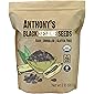 Anthony's Organic Black Sesame Seeds, 2 lb, Raw, Unhulled, Batch Tested & Verified Gluten Free, Keto Friendly