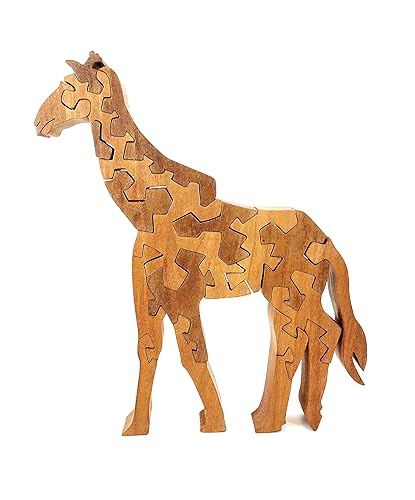 wooden giraffe puzzle