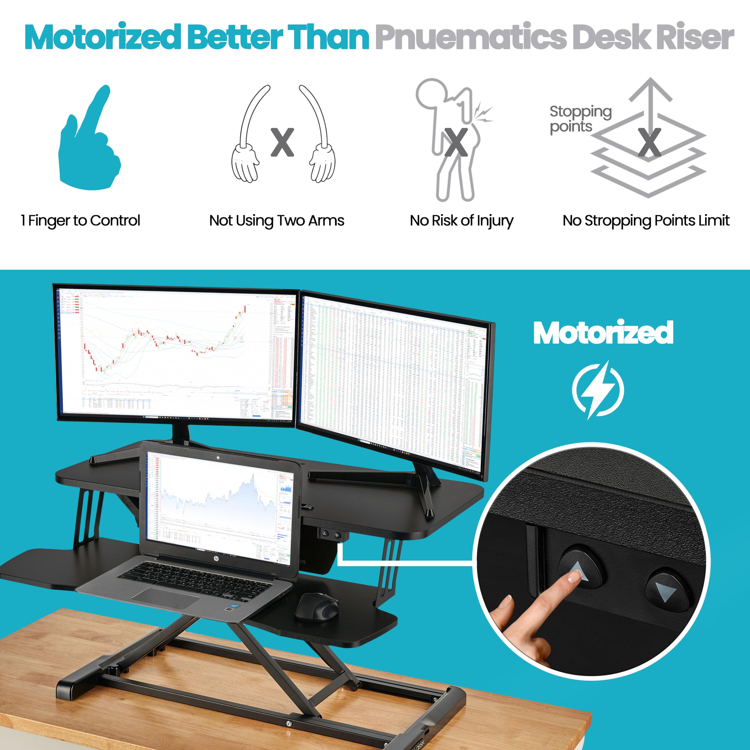 Mua VERSADESK® PowerRiser® 32" x 24" Electric Standing Desk Converter