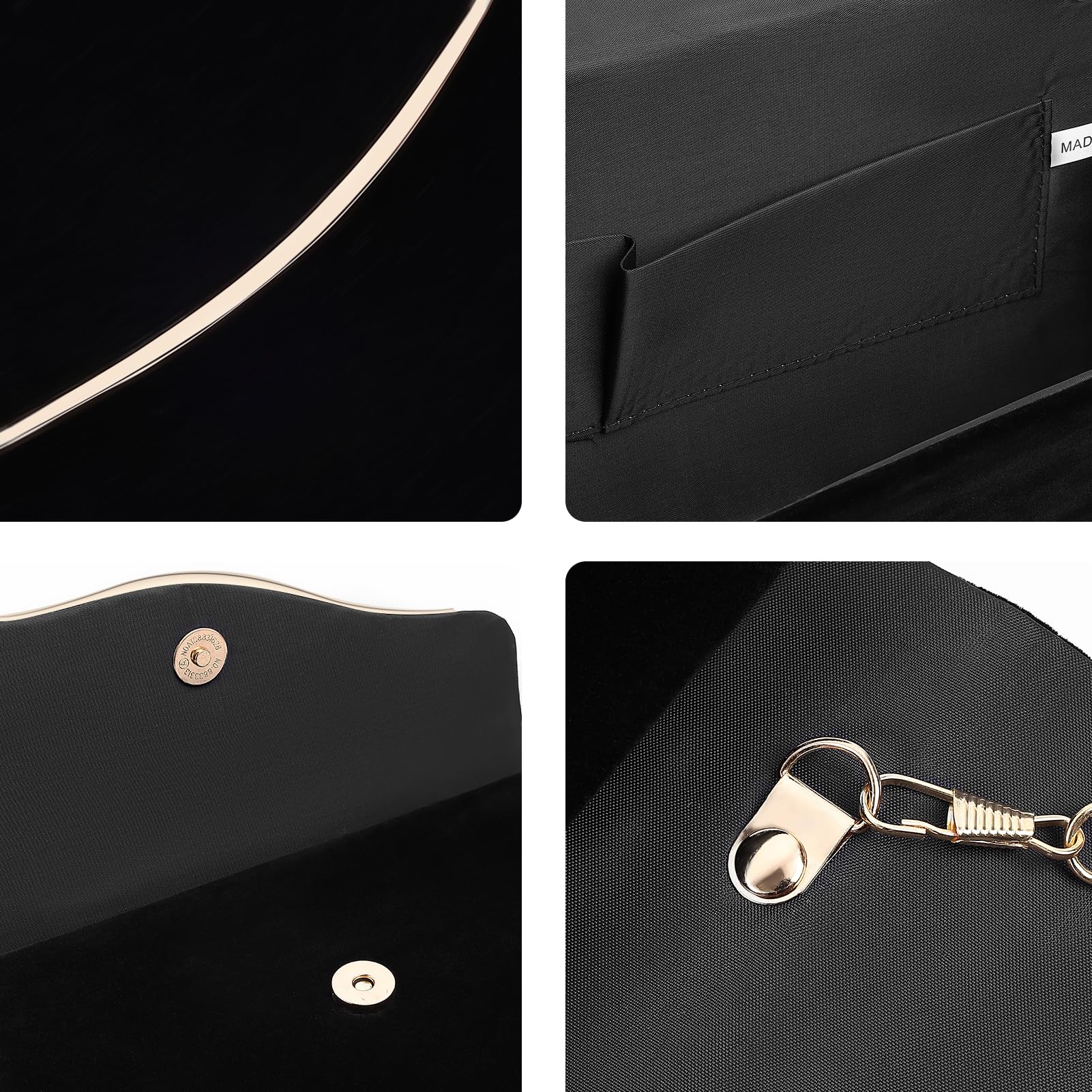 Clutch Purses for Women Evening Bag Faux Suede Formal Party Wedding Cocktail Prom