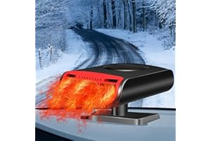 MEIDAYAI Car Heater 12V 150W, Portable 2-in-1 Defroster and Defogger, Fast Heating Car Fan for Windshield, Plug into Cigarette Lighter for Vehicle, Travel, Daily Use