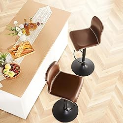 HeuGah Swivel Bar Stools Set of 4, Counter Height