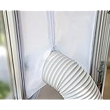 Window Seal for AC Unit – Window Seal For Portable Air Conditioner – Sealing AC with Zip and Adhesive Fastener – Best Way to 
