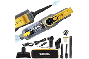 TORQUE LANE HyperVac 2-in-1 Corded & Cordless Car Vacuum + Blower | 18500Pa Suction, Flexible Hose, Pet Brush & More | XL Battery, USB-C Fast Charge | Handheld for Home, Office, Auto Detailing, Pets (2025 Model)