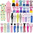 9 Set Doll Clothes for 11.5 Inch Dolls Including 1 Sport Wear Set 1 Pajama 7 Tops and Pants/Shorts Outfits for Dolls Fashion 