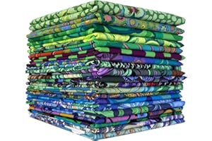 LILY BELLA FABRICS Cool - August 2024 Fat Eighth Bundle (20 Pieces) by Kaffe Fassett Collective for FreeSpirit (KFC.COOLAUG24.20FE)
