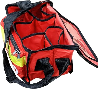 JFA Medical Red Haversack Emergency First Aid Bag Front Pocket Empty