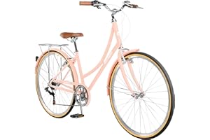 Retrospec Beaumont City Bike 7-Speed Step Through City Bike Commuter Bicycle for Men and Women with High-Tensile Strength Ste