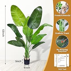 Aphighjoy Bird of Paradise Artificial Plant - Fake