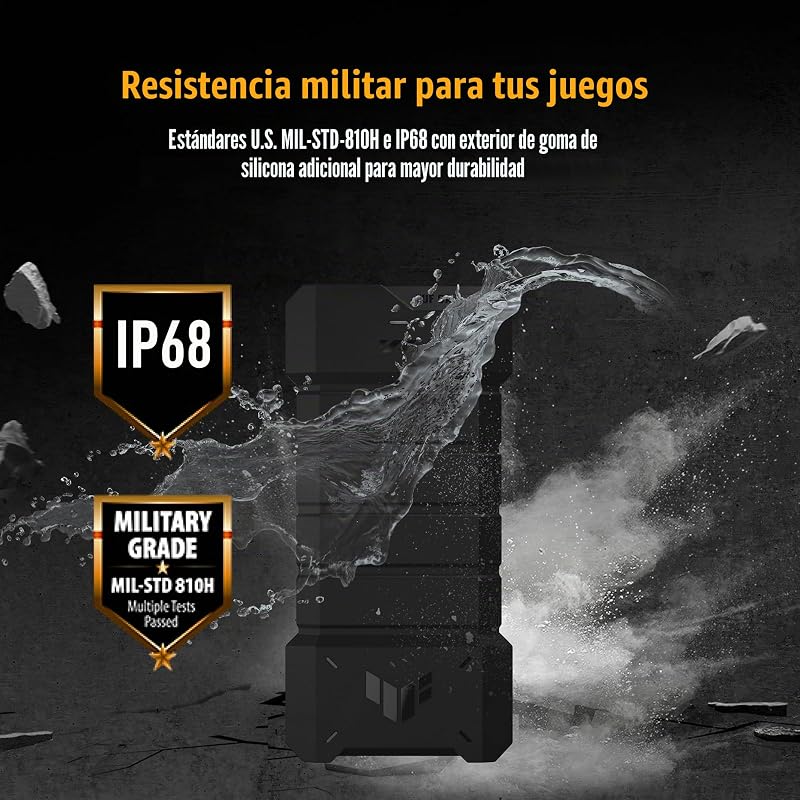 TUF Gaming A2 - Caixa SSD, USB-C 3.2, 20 Gbps, IP68, MIL-STD-810H