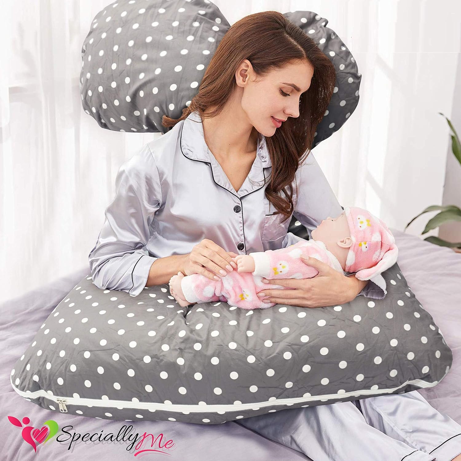 SPECIALLYME UShaped Pregnancy Pillow with Removable Washable Cover