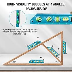DURATECH 3-Piece Level Tool Set, Magnetic Torpedo