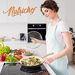 NutriChef 10" Medium Ceramic Fry Pan - Non-Stick