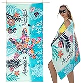 cabanana Sand Resistant Beach Towel - Quick Dry Microfiber Beach Towel 60x30 Inches Sandproof Pool Towels, Thin Lightweight Compact for Travel Swimming Bath for Adults Women Men (Starfish)