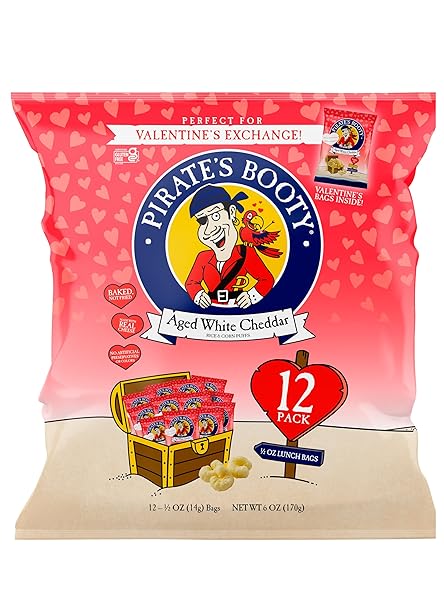 PIRATE’S BOOTY AGED WHITE CHEDDAR CHEESE PUFFS, GLUTEN-FREE,...