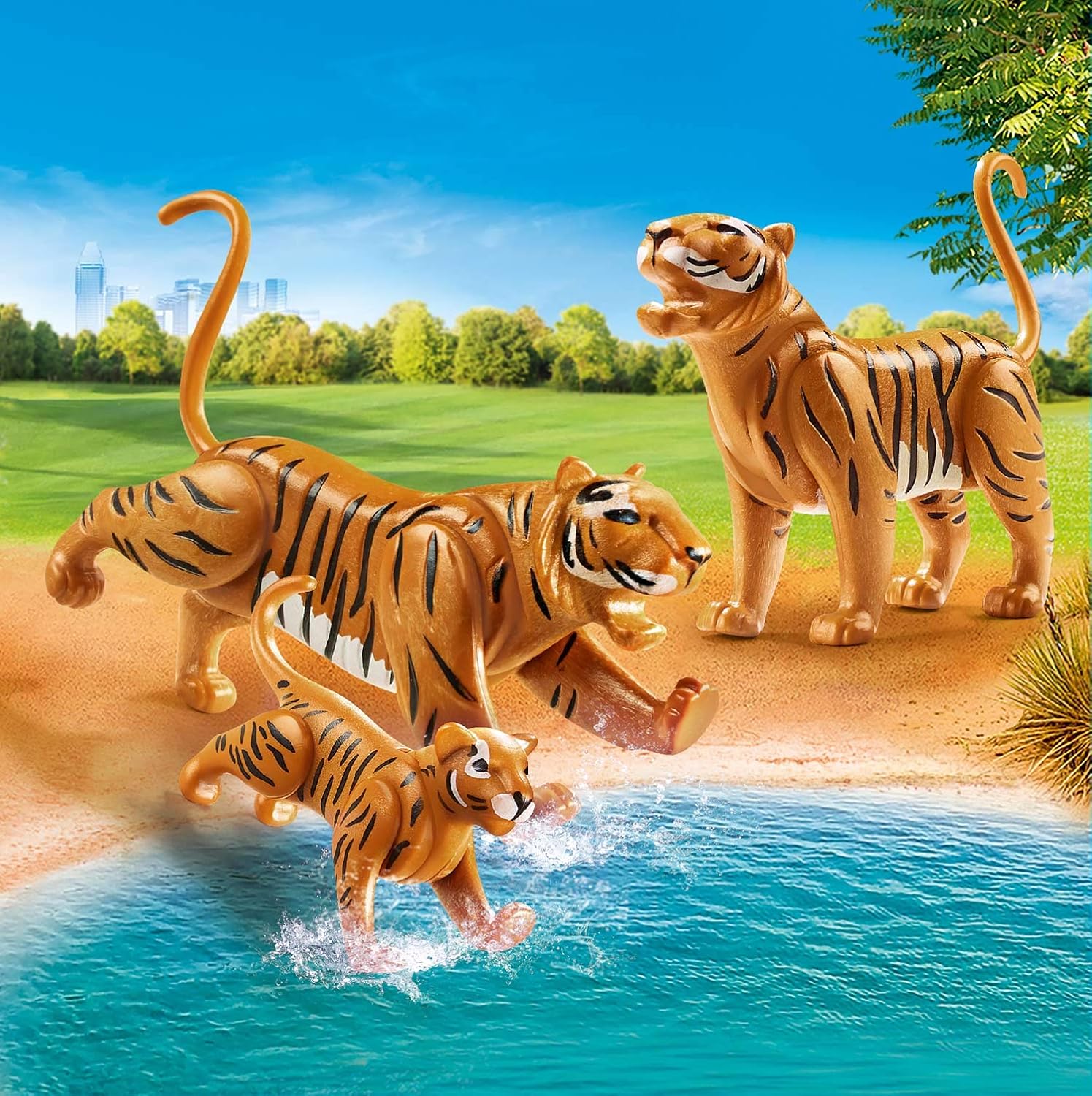 Playmobil 70359 2 Tiger Mit Baby Ab 4 Jahren Amazon De Spielzeug
