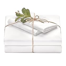 Chanasya Premium Soft White Twin Bed Sheets Set