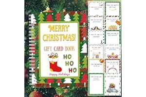 Semyifu Christmas Gift Card Book - Surprises on Every Page, DIY Spiral-Bound Merry Christmas College Survival Kit, Greeting Card Book for Students & Graduation Gifts (S6)