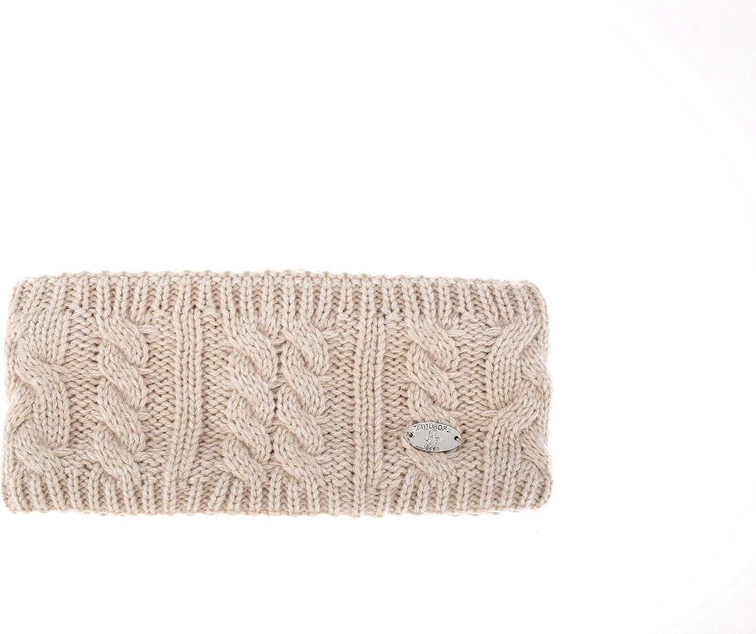 AnJuHoPa Women Headband Knitted Ear Warmer for Women Teens Winter Headband Beige, 1 Beige(common Thickness)