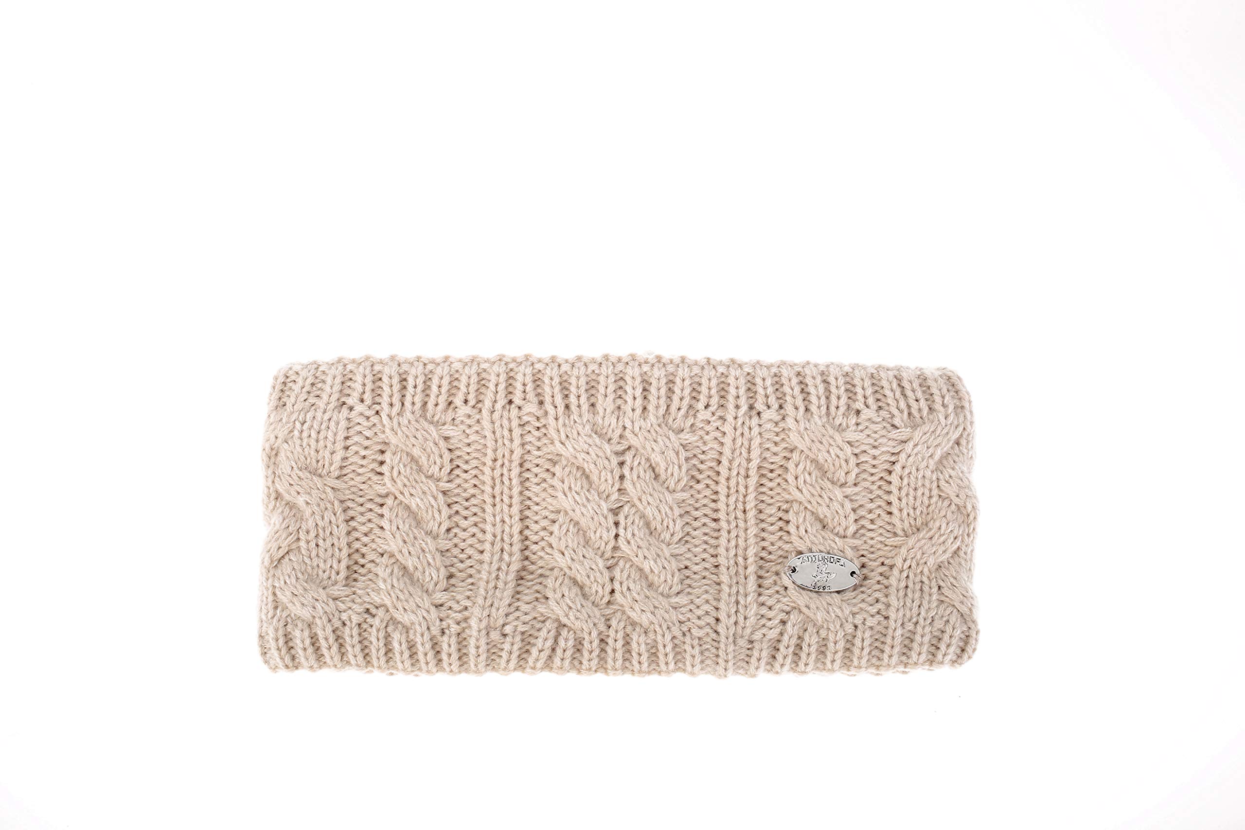 AnJuHoPa Women Headband Knitted Ear Warmer for Women Teens Winter Headband Beige