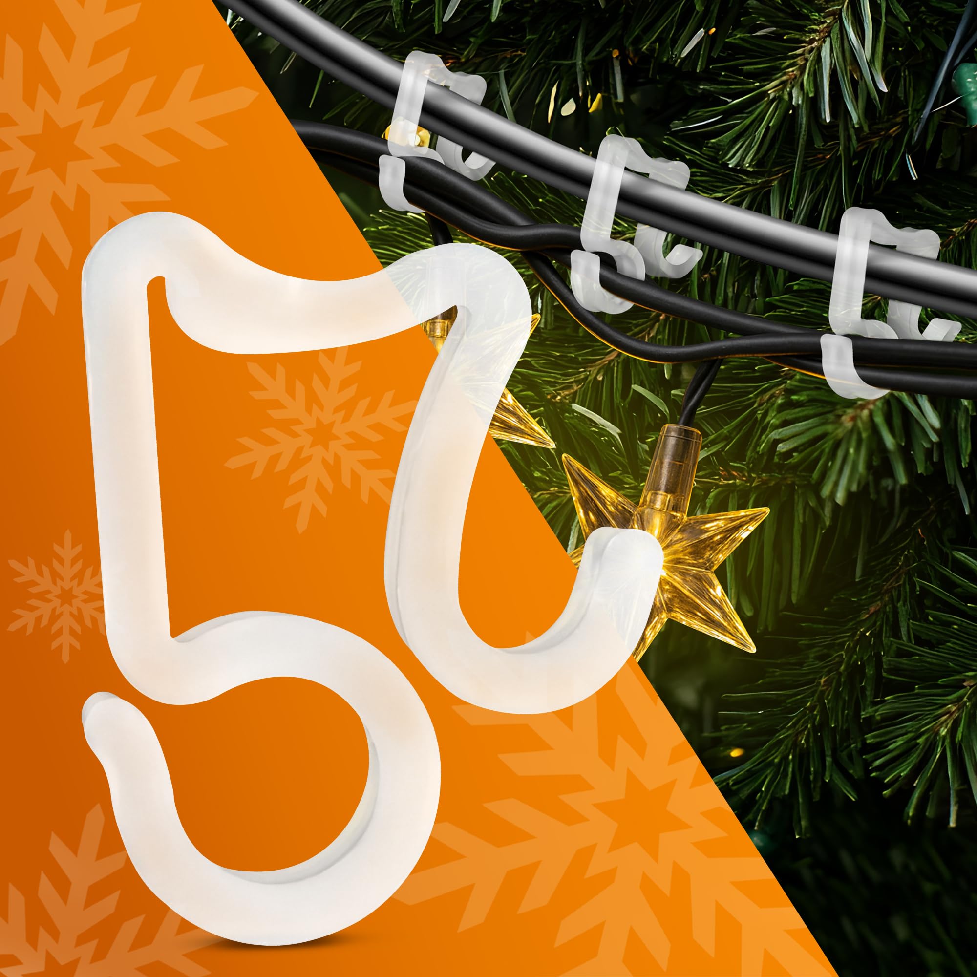 Photo 1 of *USED*
Holiday Christmas Light Clips – 100 Pack Gutter Clips for Christmas Lights – Weatherproof, Plastic, Translucent, Flexible & Long Lasting | Easy to Install for Roof, Gutters, Outdoor String Lights