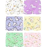 BliBliTaTa Girls Boyshorts Underwear,Soft Cotton Tagless Panties for Toddlers & Little Kids Comfort,Breathable Briefs,6-Pack