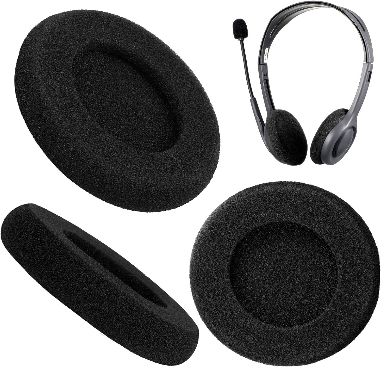 Weewooday 20 Pieces 50 mm/ 2 Inch Replacement Ear Pads Foam