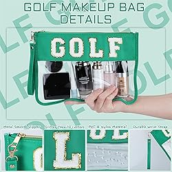 BuyCard 2 Pcs Golf Gifts Cosmetic Makeup Bag with