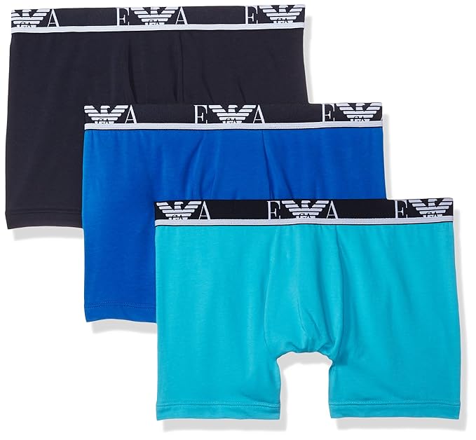 Emporio Armani 安普里奥·阿玛尼 莫代尔 男式四角内裤*3条装 XL码3.4折$20.01 海淘转运到手￥147 中亚Prime会员可凑单免运费直邮到手约￥159