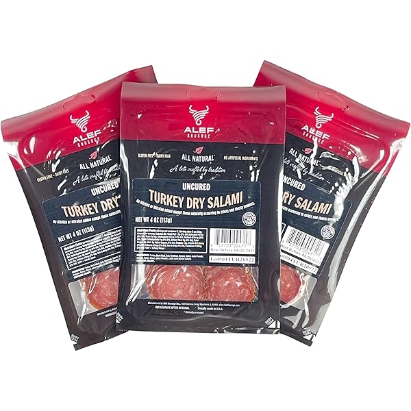 Alef Sausage Bresaola Air Dry Beef 3oz - Gourmet Italian Cured Meat For Charcuterie & Snacks