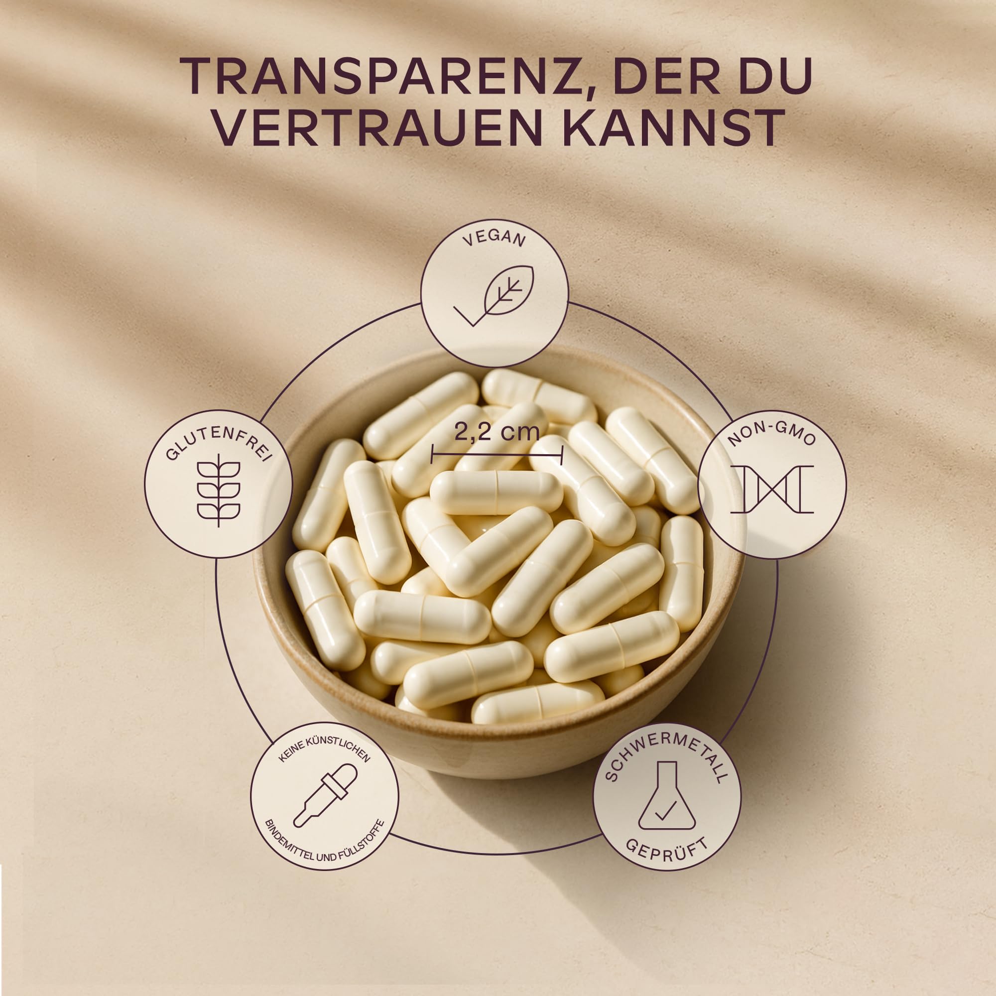 Magnesium Bisglycinat Hochdosiert 2505mg | 300mg Elementares Magnesium, Glycinat Kapseln Vegan - Ungepuffertes Magnesiumglycinat Chelat - 180 Bisglycinat Kapseln 6