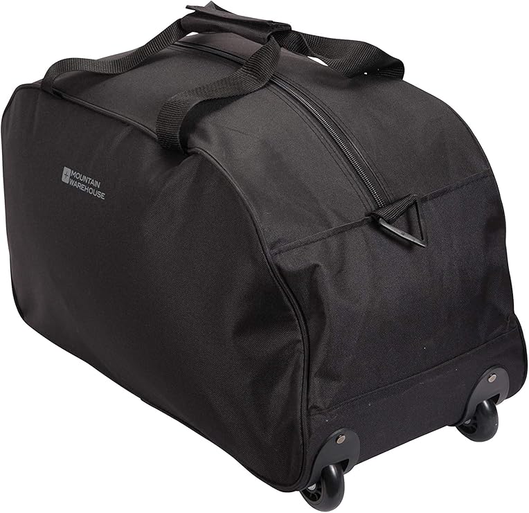 Mountain Warehouse Foldable 40L Wheelie Bag - Lightweight Suitcase ...