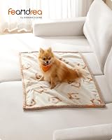 Feandrea Waterproof Dog Blanket Sherpa Fleece 101x73 cm Beige M view 2