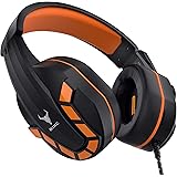 Kikc PS4 Gaming Headset with Mic for Xbox One, PS5, PC, Mobile Phone and Notebook, Controllable Volume Gaming Headphones with