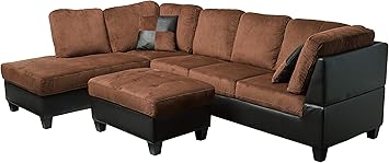 Amazon Com Us Pride Sierra Corduroy Sectional Sofa With Storage