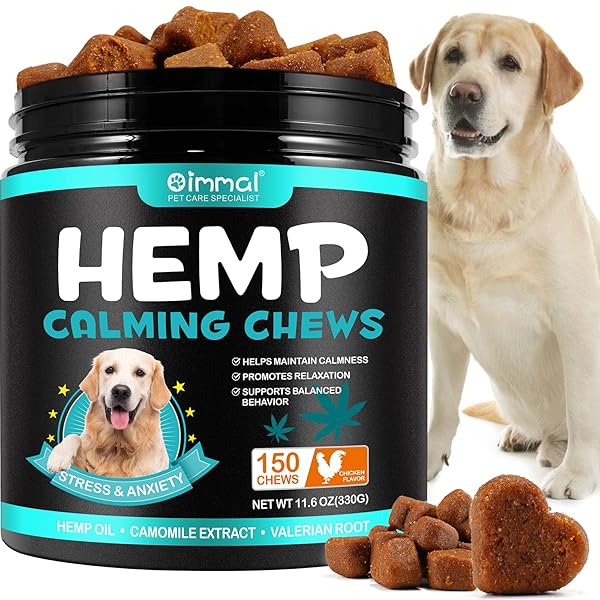 CALMING CHEWS FOR DOGS – 150 CHEWS HEMP...