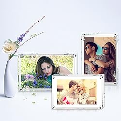 AMEITECH Acrylic Photo Frames,3.5x5'' Double Sided