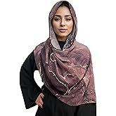 MiaoChoice Fall Scarf Shawl For Women,Marble Printed Lightweight Cotton Feeling Head Wraps For Winter