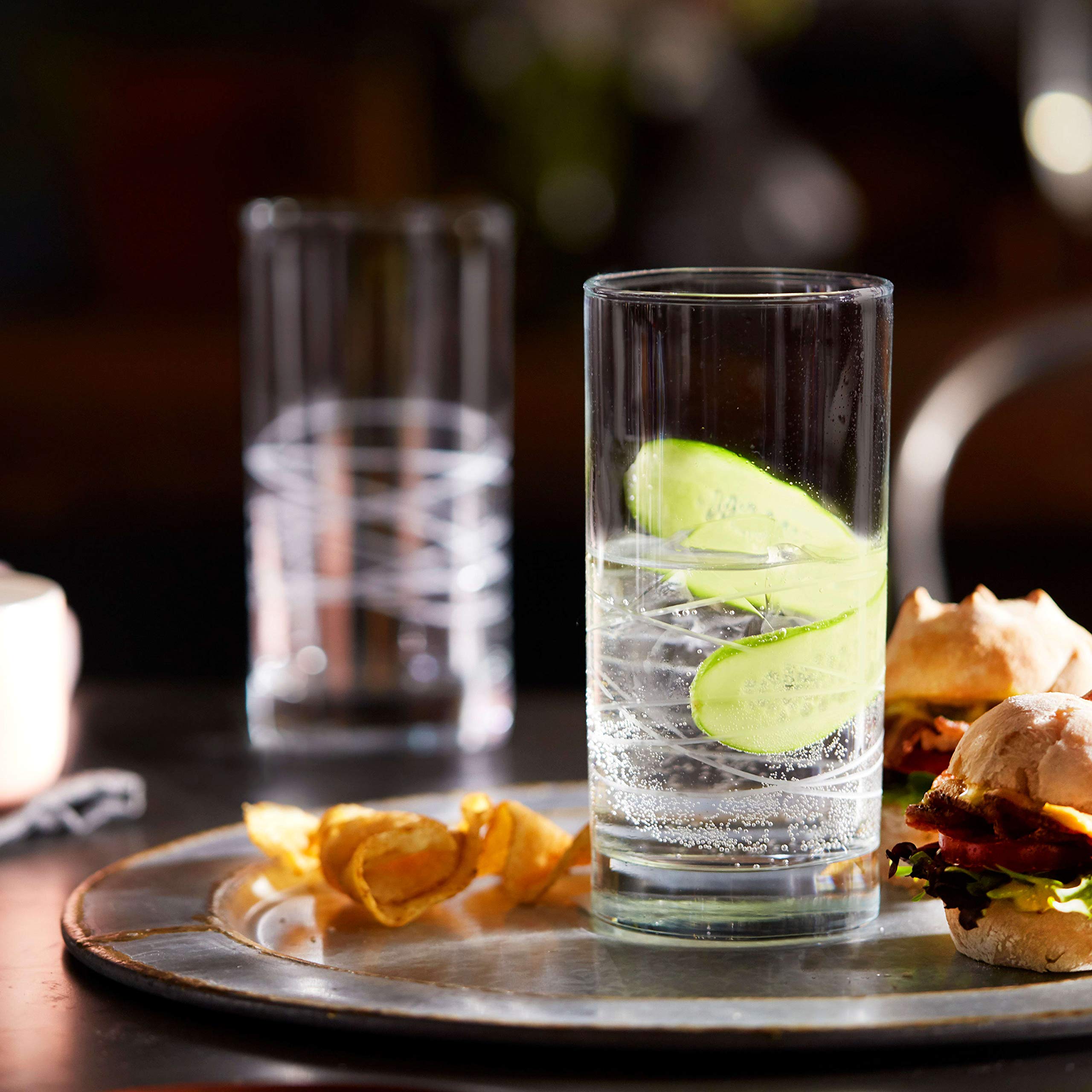 Libbey Cut Cocktails Nebula Tumbler Glasses, Set of 8