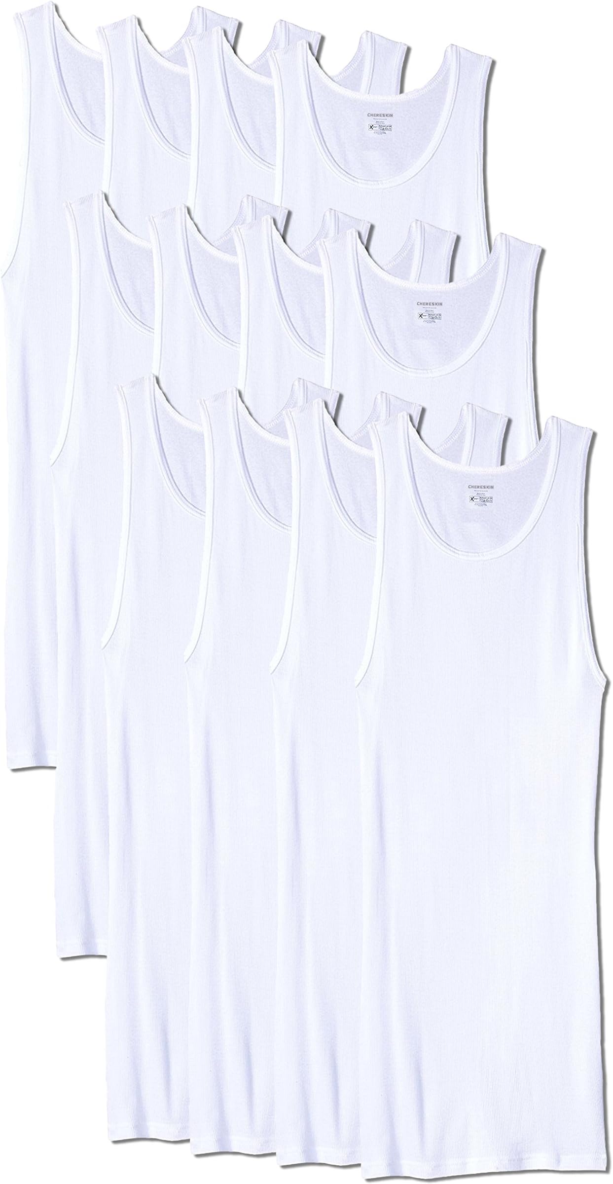 Men's 6 Pack Big & Tall Man King Size Tank Top A Shirt