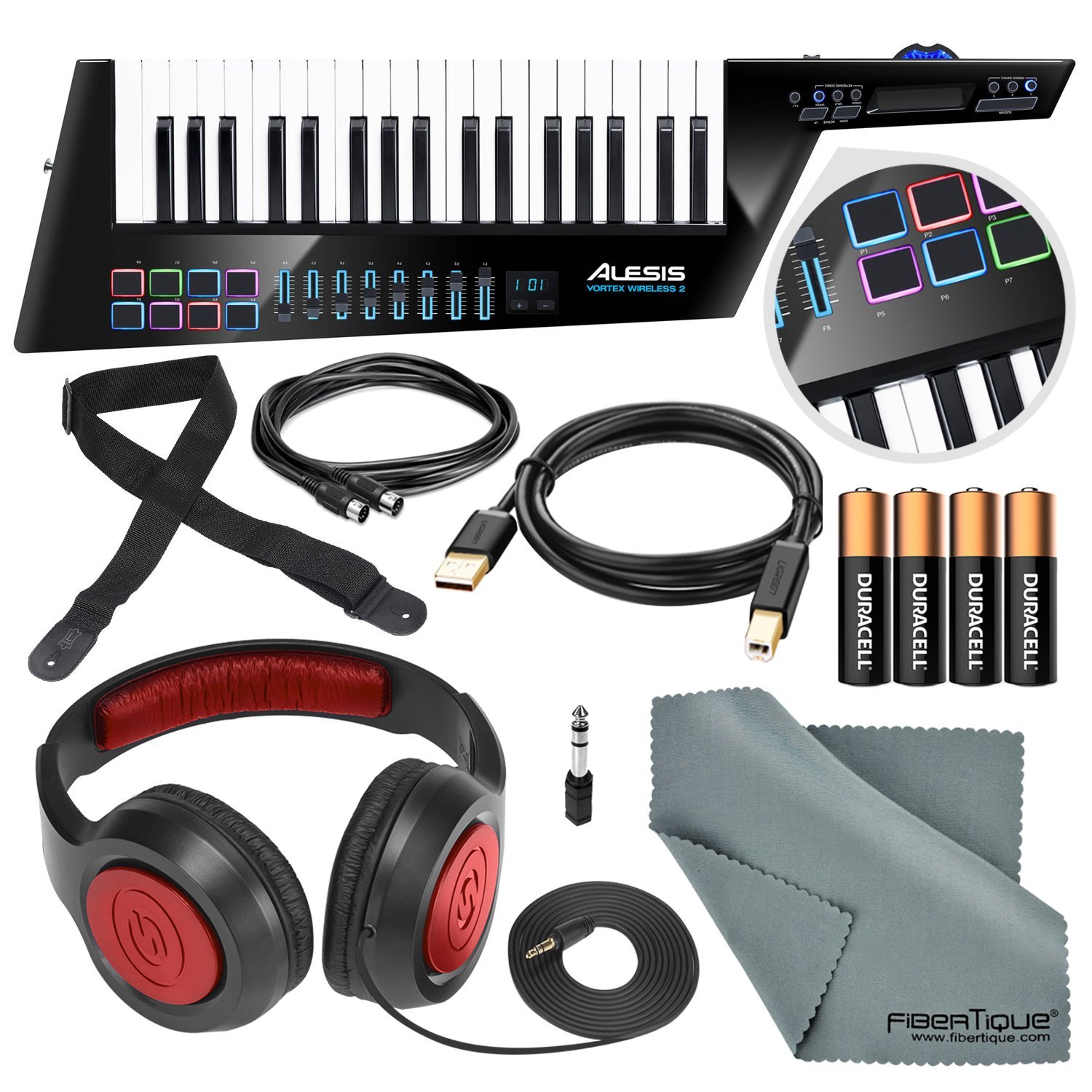 Alesis Vortex Wireless 2 Usb Midi Keytar Controller With Samson Headphones Batteries And Microfiber Cloth Cables Strap Computer Recording Musical Instruments Fcteutonia05 De Alesis Vortex Wireless 2 Usb Midi Keytar Controller With Samson Headphones Batteries And Microfiber Cloth Cables Strap Computer Recording Musical Instruments Fcteutonia05 De