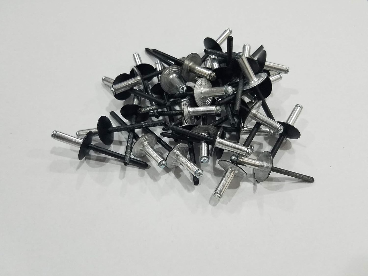 New Aluminum Black Large Head Pop Rivets 3/16" x 1/2" With